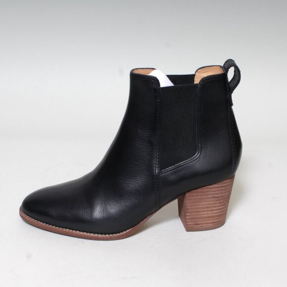Madewell Black Leather Ankle Booties - Picture 2 of 10